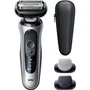 Braun Series 6 62-S1650S Plata, Afeitadora Eléctrica para Hombre con Accesorios de Recorte de Cuerpo y Cara